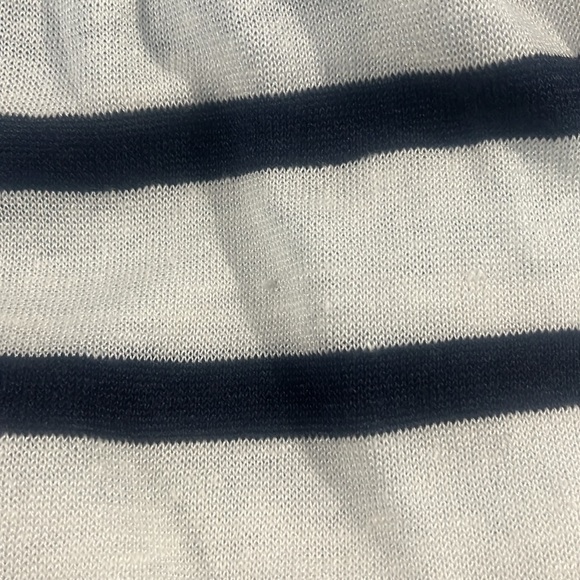 Frame White Multi Striped Knit Drawstring Maxi Dress - Picture 9 of 12